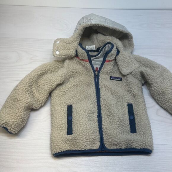 Patagonia Toddler Girl’s Size 3T Reversible Tribbles Hoody Winter Jacket - Picture 1 of 11